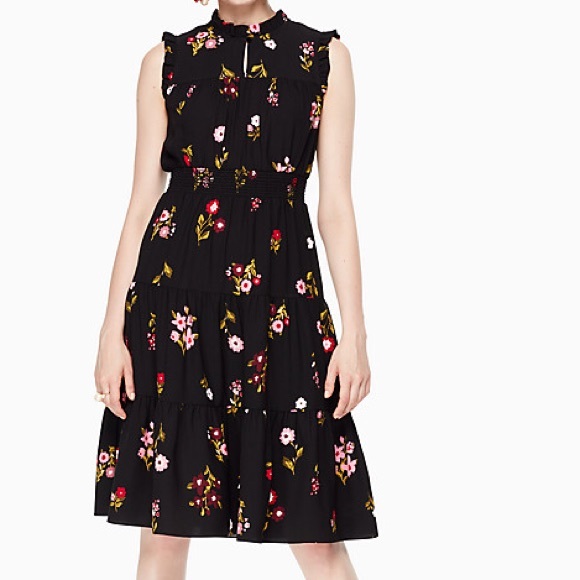 kate spade meadow smock waist dress